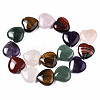 Natural Green Aventurine & Rose Quartz & Red Agate & Tiger Eye & Amethyst Beads Strands X-G-S364-096-2