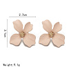 Flower Alloy Stud Earrings WGD3727-05-2