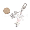 Acrylic Bowknot Pendant Decorations HJEW-JM02540-3