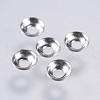 Tarnish Resistant Apetalous 316 Surgical Stainless Steel Bead Caps STAS-F146-08P-1