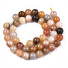Natural Golden Silk Jade Beads Strands G-S373-004-8mm-2