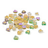 Cheriswelry 96Pcs 4 Colors Electroplate Transparent Handmade Lampwork Beads LAMP-CW0001-02-11