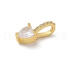 Brass Micro Pave Cubic Zirconia Pendants KK-U050-13G-02-2