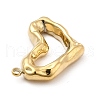 Ion Plating(IP) 304 Stainless Steel Pendants STAS-E177-08G-3