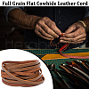 Gorgecraft Flat Cowhide Leather Jewelry Cord LC-GF0001-10A-02-4