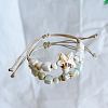 Starfish Ceramic Beads Braided Bead Bracelets FS-WGF5392-01-1
