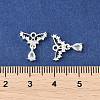 Brass Micro Pave Cubic Zirconia Pendants KK-R219-26S-3