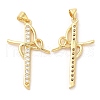 Rack Plating Brass Pendants KK-R146-09G-1