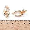 Brass Fold Over Clasps KK-G523-06G-3