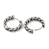 316 Surgical Stainless Steel Hoop Earrings for Women and Men EJEW-D096-15B-AS-2