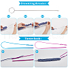  Plastic & Iron Fabric Tube Turner & Elastic Manual Rope Threaders DIY-NB0010-25-6