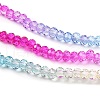 Transparent Painted Glass Beads Strands DGLA-A034-T1mm-A14-4