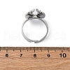 304 Stainless Steel with Rhinestone Finger Rings RJEW-Q020-17P-3