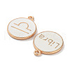 (Defective Closeout Sale: Yellowing) Alloy Enamel Pendants ENAM-XCP0001-38B-3