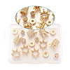 Brass Micro Pave Clear Cubic Zirconia Beads ZIRC-TA0001-10G-23