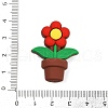 3D Three-Dimensional Flower Silicone Beads SIL-V002-10B-3