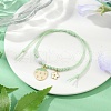 5Pcs 5 Styles Alloy Enamel Charm Bracelets BJEW-JB11696-3