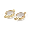Transparent K9 Glass Connector Charms GLAA-A005-10G-03-2