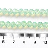 Baking Painted Transparent Glass Beads Strands DGLA-A034-J6MM-D02-4