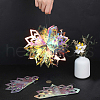 PET Snowflake Pendant Decorations AJEW-WH20020-014B-3