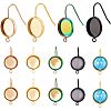 SUPERFINDINGS DIY Blank Dome Dangle Earring Making Kit DIY-FH0005-06-1