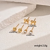 Elegant Stainless Steel Bowknot Stud Earring Sets BX1119-2-5