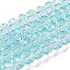 Transparent Baking Paint Glass Beads Strands X1-DGLA-A034-T8mm-D12-1