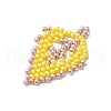 Seed Beads Beaded Charms PALLOY-MZ00285-4