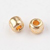 Electroplate Glass Seed Beads X-SEED-Q003-01-4