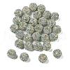 Sparkle Glass Rhinestone Round Beads OACR-S048-01F-2