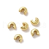Brass Crimp Beads Covers X-FIND-Z039-13A-G-2