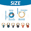 Spritewelry DIY Gemstone Beaded Hoop Earring Making Kits DIY-SW0001-06-3