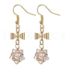 Glass Star Dangle Earrings EJEW-JE05548-05-1