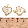 Brass Pendants KK-H002-12A-G-RS-3
