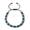 Ethnic Style Natural Gemstone Arrowhead Braided Bracelets for Men RO2322-1-1