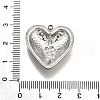 304 Stainless Steel Pendants STAS-M116-08P-3