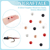 Unicraftale 60Pcs 5 Colors Tungsten Nickel Iron Beads FIND-UN0016-43-5