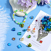 SOFPLATE 13 Styles Handmade Lampwork Gold Sand and Silver Foil Glass Beads FOIL-SP0001-01-4