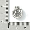 Rack Plating Brass Clear Cubic Zirconia Pendants KK-S378-01P-G-3