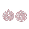 430 Stainless Steel Filigree Pendants STAS-T042-10E-2