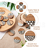 Cheriswelry 16Pcs 4 Styles Resin & Walnut Wood Pendants RESI-CW0001-13-4