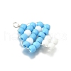 Glass Seed Bead Pendants PALLOY-TA00278-4