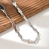 304 Stainless Steel Bone Link Bracelets for Men & Women BJEW-D042-30P-2
