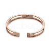 Ion Plating(IP) 304 Stainless Steel Bangles BJEW-E277-29B-RG-2