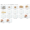 100Pcs Glass Connector Charms PALLOY-FZ00018-8
