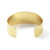 Rack Plating Brass Open Wide Cuff Bangles for Women BJEW-D032-06G-3