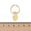 Brass Enamel Open Cuff Rings for Women RJEW-U057-10G-5