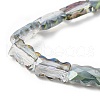 Electroplate Glass Beads Strands EGLA-L045-F-HP01-3
