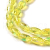 AB Color Plated Transparent Electroplate Beads Strands EGLA-H104-05A-3