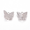 Brass Micro Pave Cubic Zirconia Links ZIRC-L070-80-3